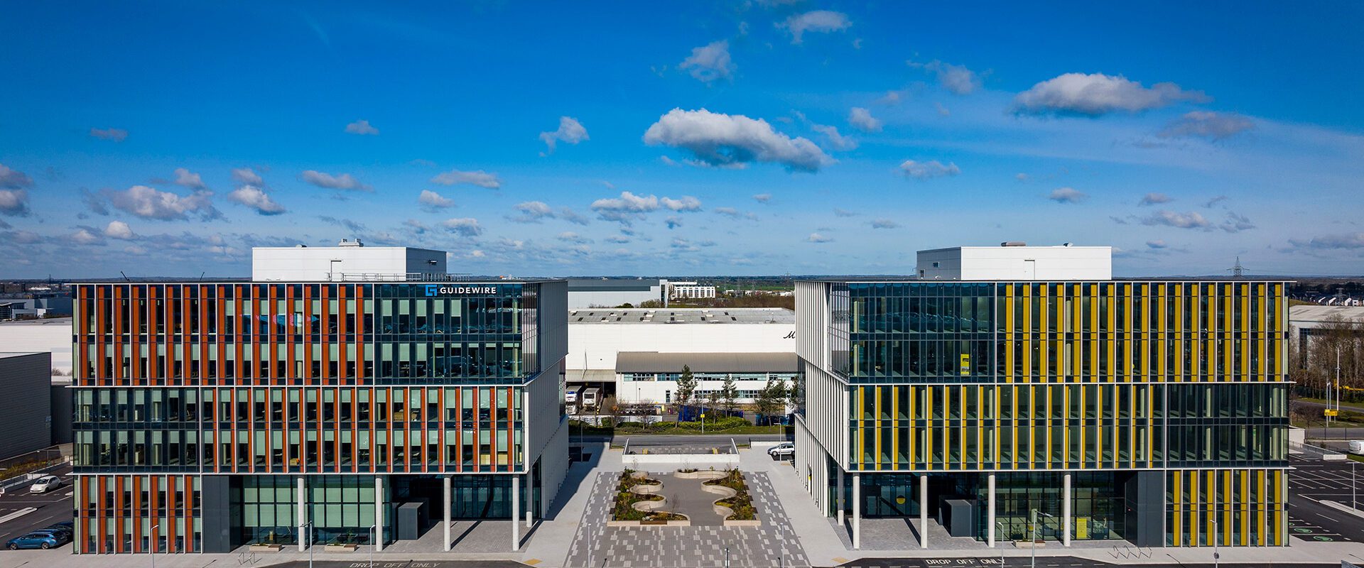 Stemple Exchange Arial Drone Shot Arial drone shot of 1 & 2 Stemple Exchange, Blanchardstown Corporate Park, Dublin 15, Ireland
