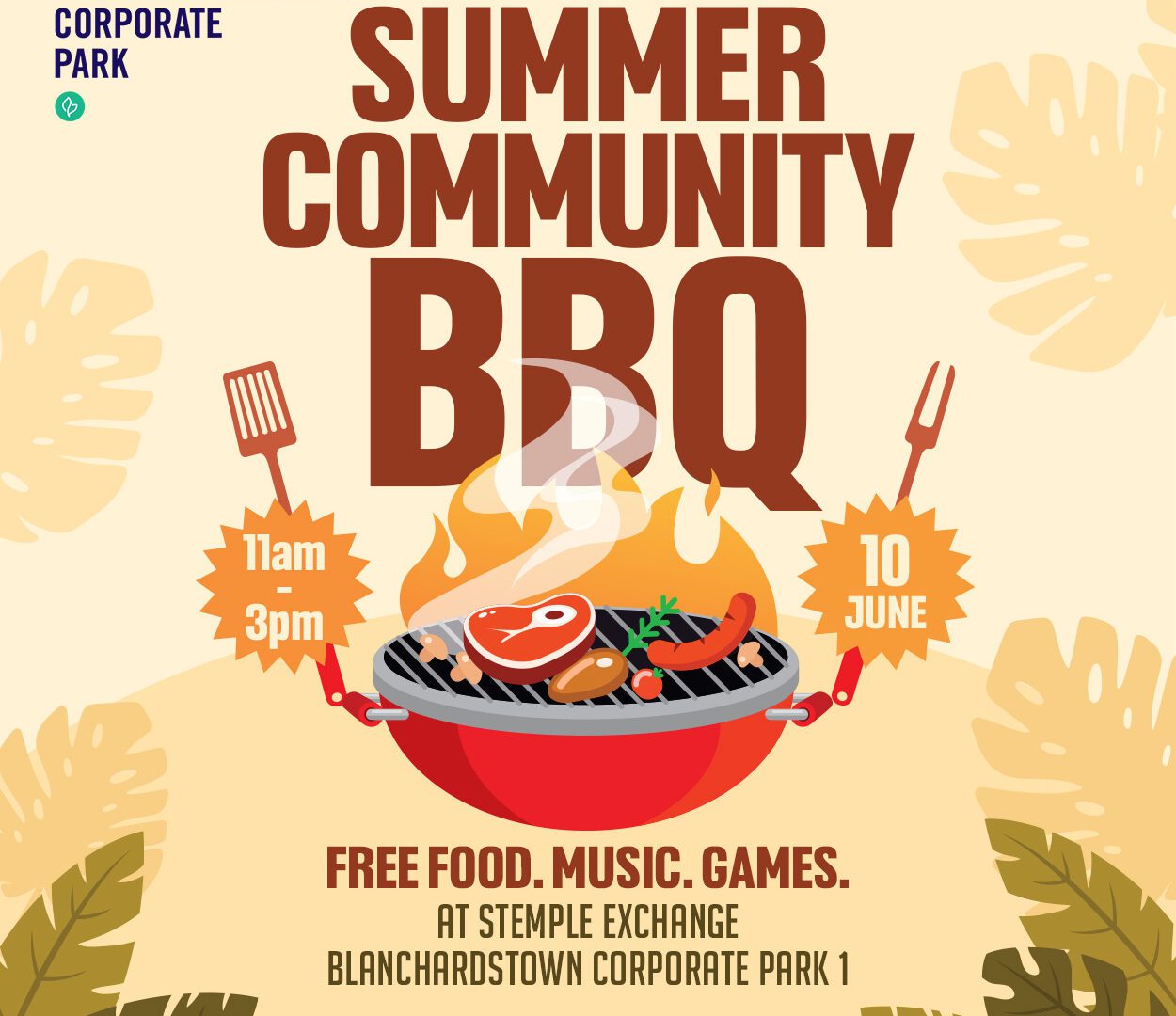 2026 Blanchardstown Corporate Park Summer BBQ event graphic